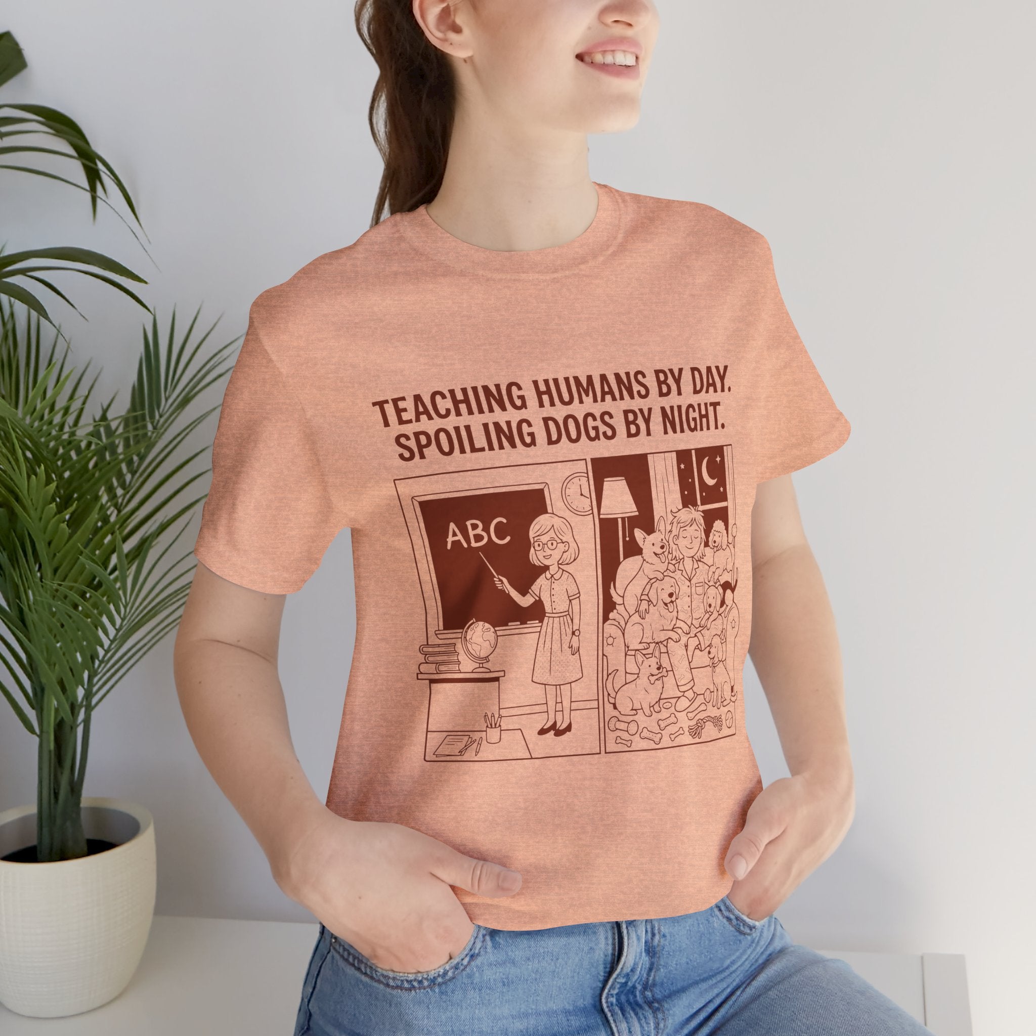 Teacher by Day, Dog Mom by Night T-Shirt