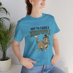 Off to Cause a Kerfuffle, Cute Cat Graphic Tee