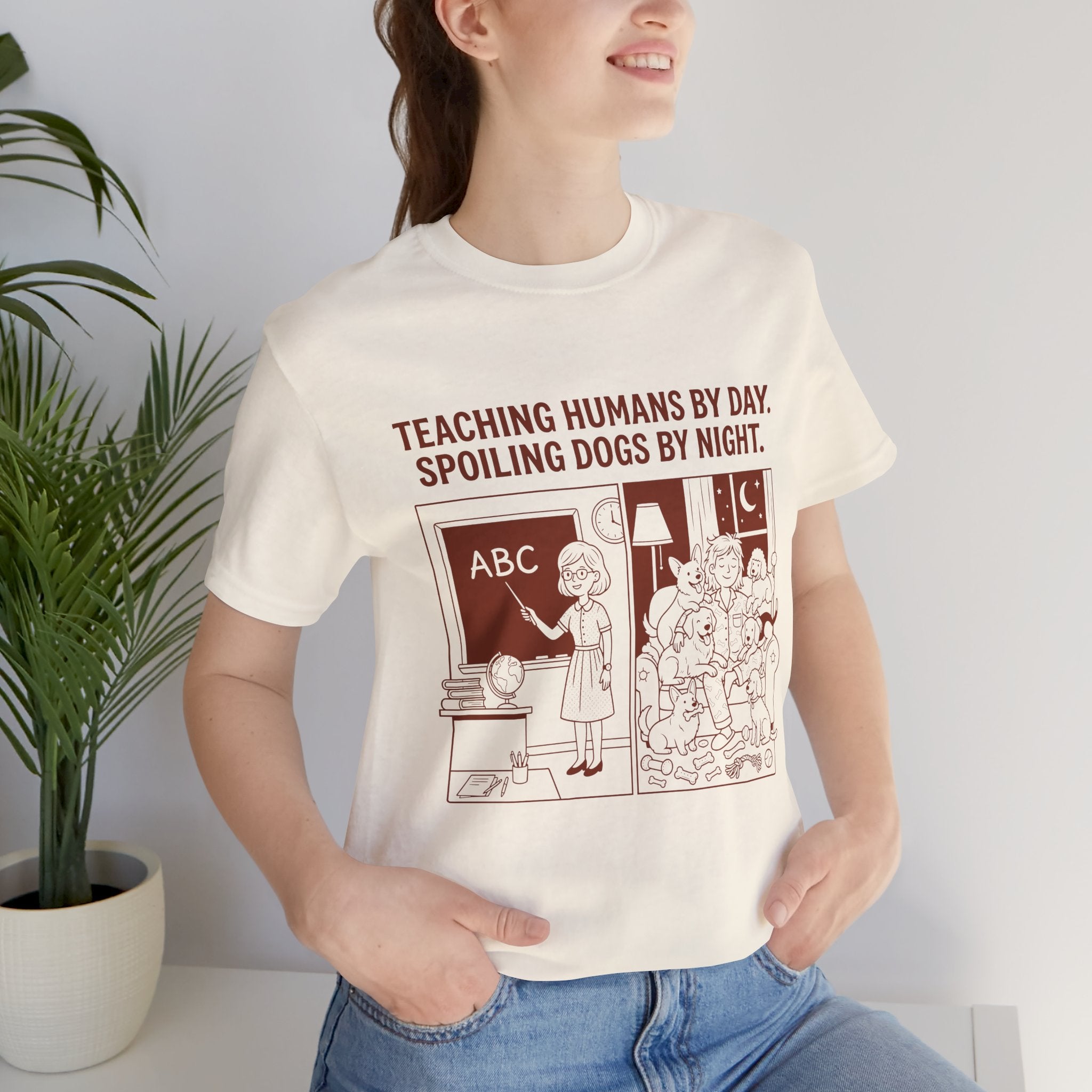 Teacher by Day, Dog Mom by Night T-Shirt